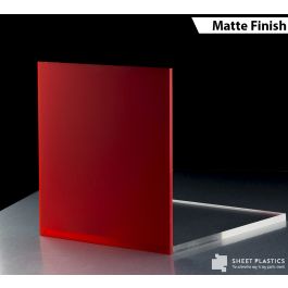 Red Frosted Glass Sheet - Shrink Prink, Dmcp3015