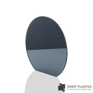 3mm Grey Mirror Acrylic Disc Bespoke Size -