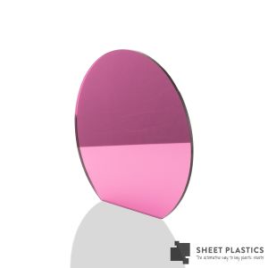 3mm Pink Mirror Acrylic Disc Bespoke Size -