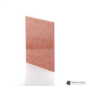 3mm Copper Glitter Acrylic Sheet Cut To Size