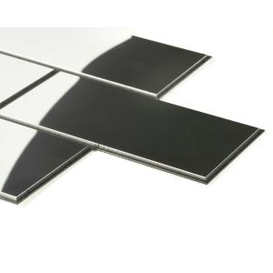 3mm Silver Mirror Effect Splashback Cut To Size