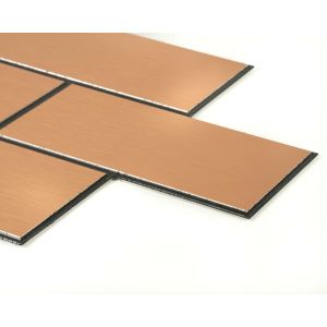 3mm Brushed Copper Effect Splashback Cut To Size