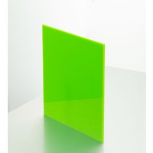 5mm Lime Green Acrylic Sample 150 X 150mm