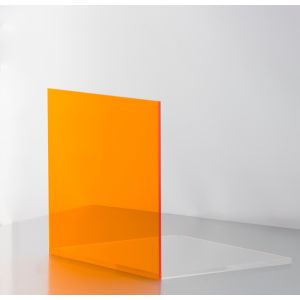3mm Orange Tint Acrylic Sheet Cut To Size