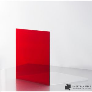3mm Red Tint Acrylic Sheet Cut To Size