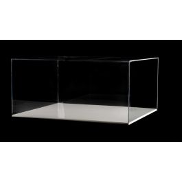 Versatile Clear Acrylic Display Case - Medium Rectangle Box with Risers 12